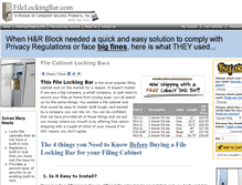 Tablet Screenshot of filelockingbar.com